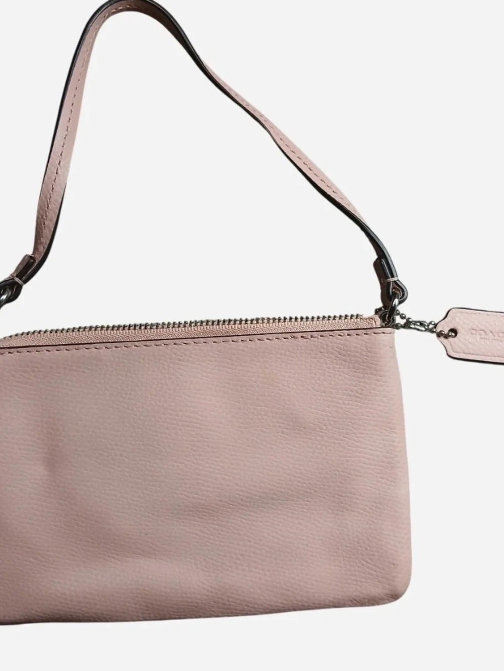 Coach Blush Pink Leather Wristlet